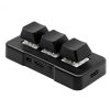 MK321BT Bluetooth 5.1 3 Keys Custom Keys Game Office PS Clip Macro Programming Keypad (Black)