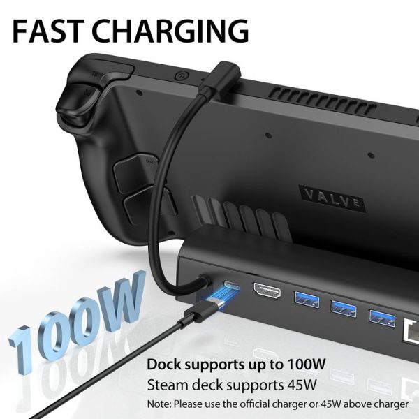Steam Deck Expansion Dock Charging Dock Charging Dock HDMI Gigabit Network Port Converter - Image 4