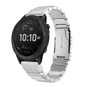 Garmin Tactix Delta 26mm Tortoise Shell Stainless Steel Watch Band (Sliver)
