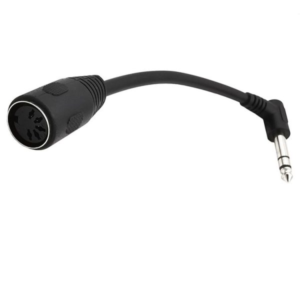 JUNSUNMAY 6.35mm 1 / 4 inch Male to Female 5 Pin MIDI Audio Stero Adapter, Cable Length: 20cm - Image 3