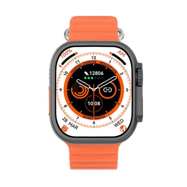 DT8 Ultra Max 2.1 inch Color Screen Smart Watch, Support Heart Rate Monitoring / Blood Pressure Monitoring (Orange) - Image 2