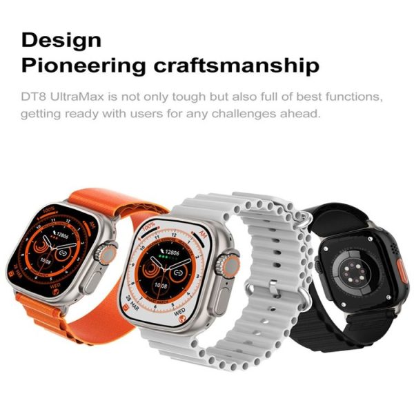 DT8 Ultra Max 2.1 inch Color Screen Smart Watch, Support Heart Rate Monitoring / Blood Pressure Monitoring (Orange) - Image 4