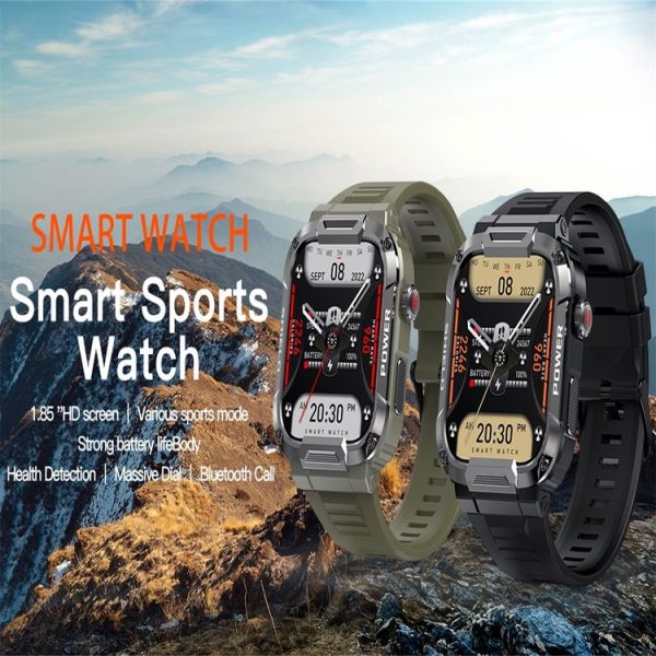 MK66 1.85 inch Color Screen Smart Watch, Support Heart Rate Monitoring / Blood Pressure Monitoring (Green) - Image 4