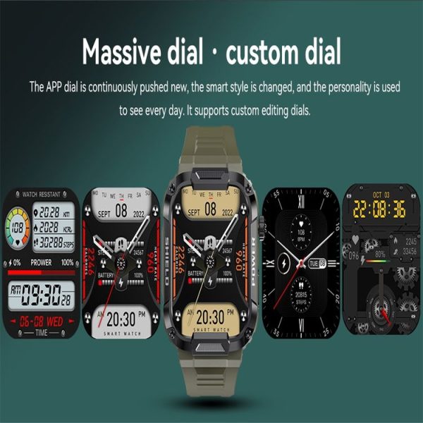MK66 1.85 inch Color Screen Smart Watch, Support Heart Rate Monitoring / Blood Pressure Monitoring (Green) - Image 8