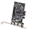 PCI-E 3 Ports 1394a 1394b Firewire Expansion Card 2 x 6 Pin + 1 x 4 Pin for Desktop PC - Image 3