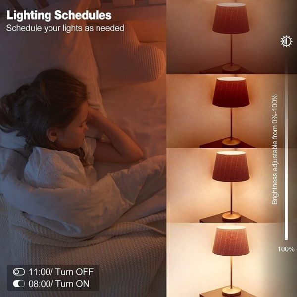 DP01 2pcs TUYA WiFi Smart Light Bulb 15W E26 E27 RGB + White + Warm White LED Bulb - Image 4