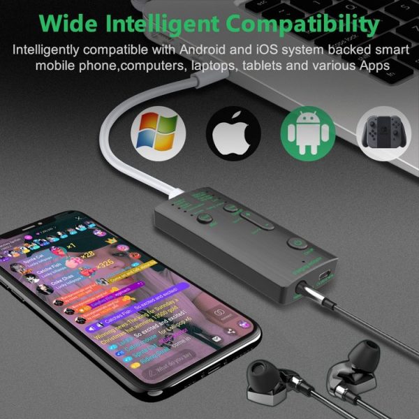 M1 Portable Mini Voice Changing Modulator with Adjustable Voice Functions & Phone Computer & Sound Card & Mic Tool - Image 5