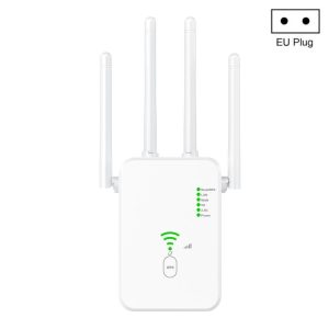 U10 1200Mbps Signal Booster WiFi Extender WiFi Antenna Dual Band 5G Wireless Signal Repeater (EU Plug)