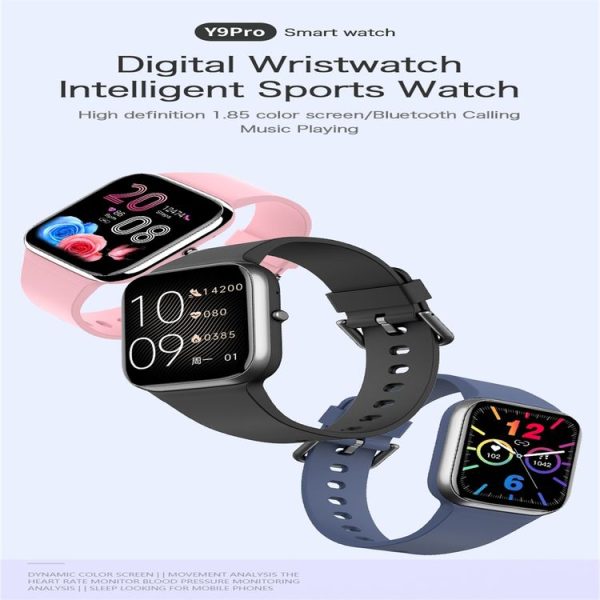 Y9 Pro 1.85 inch Color Screen Smart Watch, Support Heart Rate Monitoring / Blood Pressure Monitoring (Purple) - Image 4