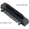 JUNSUNMAY SAS 22 Pin to 7 Pin + 15 Pin SATA Hard Disk Drive Raid Adapter - Image 5