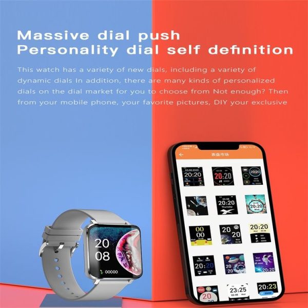 G9 1.83 inch Color Screen Smart Watch, Support Blood Sugar Monitoring / Heart Rate Monitoring / Blood Pressure Monitoring (Silver) - Image 6