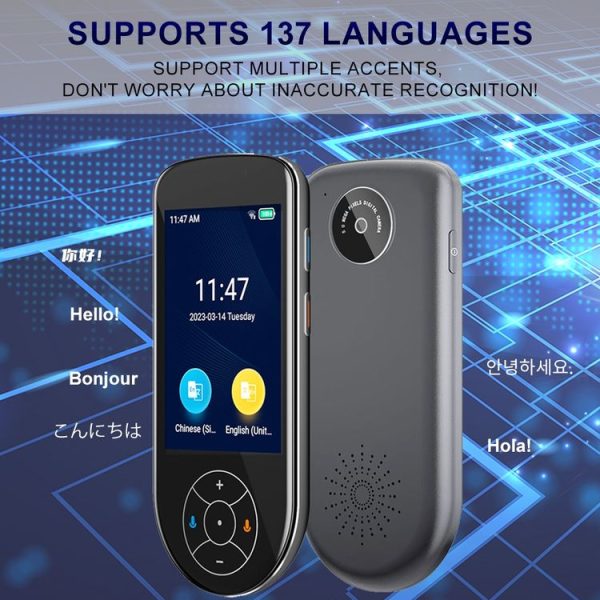 V600 Offline Photography Voice Translator Smart Portable 137 Languages Real Time Translator - Image 3