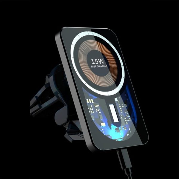 T11 Car Air Vent Mount Magnetic Wireless Charger - Image 6