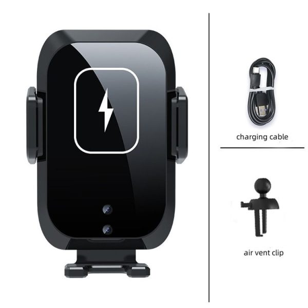 X11 Three Axle Linkage 15W Smart Touch Automatic Retractable Clip Fast Charging Wireless Car Chargers, Specification: Standard Configuration