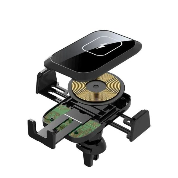 X11 Three Axle Linkage 15W Smart Touch Automatic Retractable Clip Fast Charging Wireless Car Chargers, Specification: Standard Configuration - Image 3