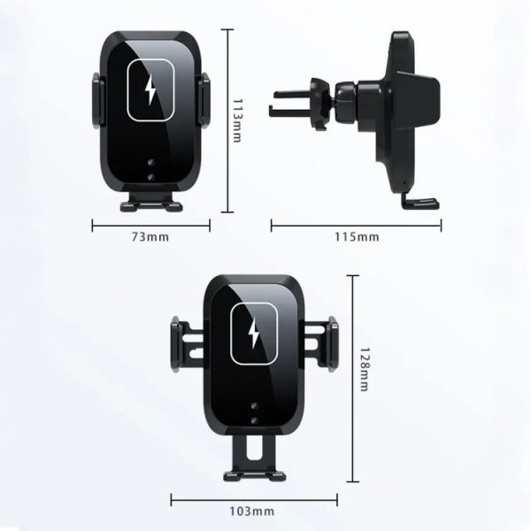 X11 Three Axle Linkage 15W Smart Touch Automatic Retractable Clip Fast Charging Wireless Car Chargers, Specification: Standard Configuration - Image 5