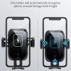 X11 Three Axle Linkage 15W Smart Touch Automatic Retractable Clip Fast Charging Wireless Car Chargers, Specification: Standard Configuration - Image 6