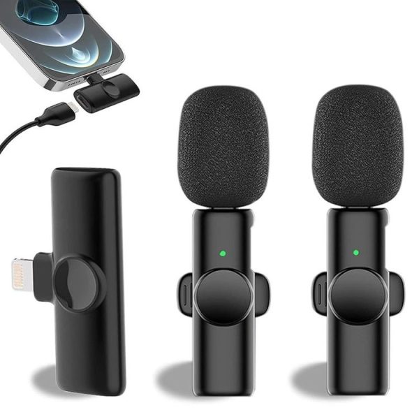 Bluetooth Mini Microphone Wireless Lavalier Noise Reduction Microphone for iPhone / iPad, with 8 Pin Receiver & Single Microphone - Image 3
