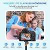 One by Two 3 in 1 Mini Wireless Lavalier Microphones for iPhone / Android / Camera with Noise Reduction Function - Image 2