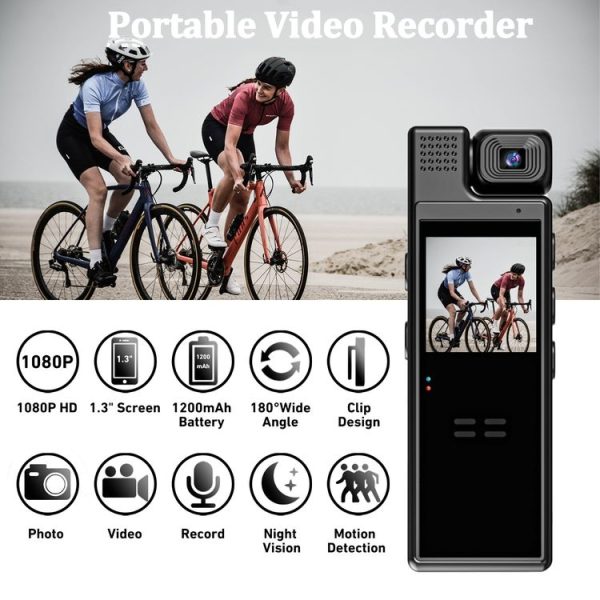 L9 Black 1080p HD Action Camera Professional Camcorder Video Camera - Image 2