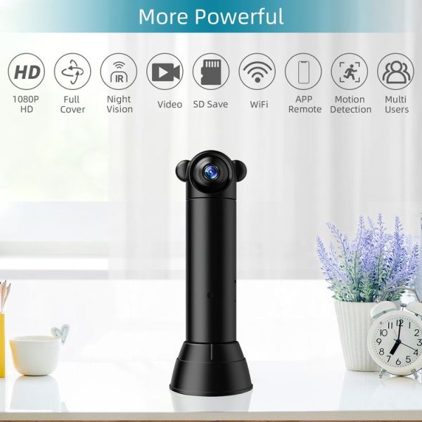 V10 HD Infrared Home Night Vision Mini Camera Remote Control Family Security Camera - Image 2