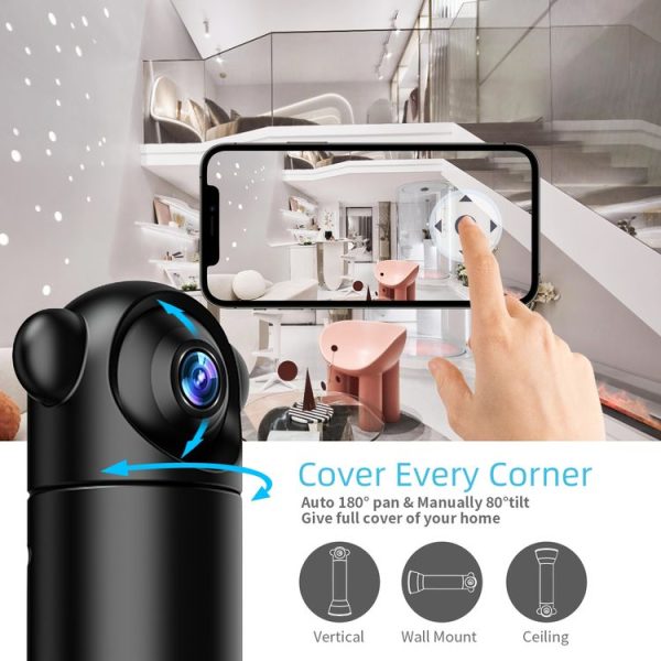 V10 HD Infrared Home Night Vision Mini Camera Remote Control Family Security Camera - Image 5