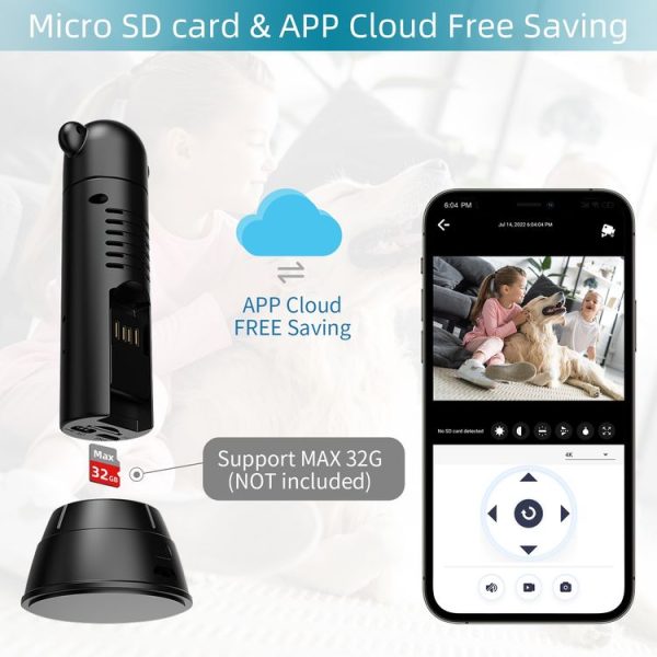 V10 HD Infrared Home Night Vision Mini Camera Remote Control Family Security Camera - Image 7