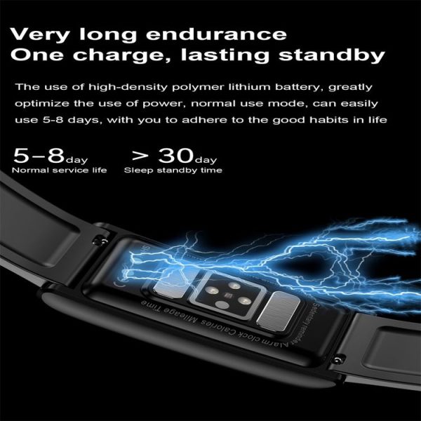 TK70 1.47 inch Color Screen Smart Leather Strap Watch, Support Heart Rate / Blood Pressure / Blood Oxygen / Blood Sugar Monitoring (Brown) - Image 7