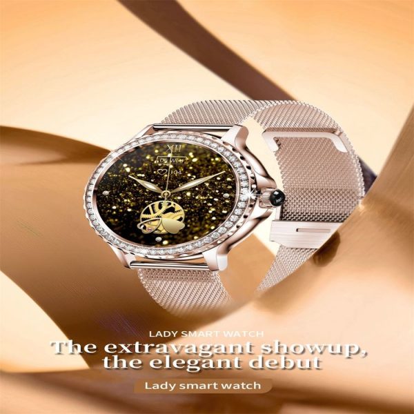 NX19 1.3 inch IP68 Waterproof Color Screen Smart Watch, Support Heart Rate / Blood Pressure / Blood Oxygen Monitoring (Gold) - Image 3