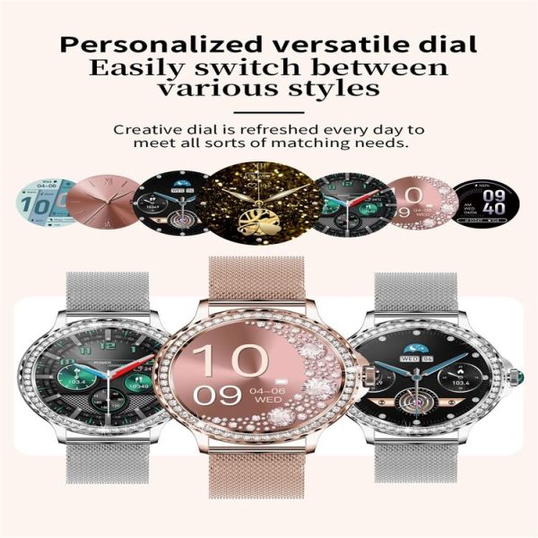 NX19 1.3 inch IP68 Waterproof Color Screen Smart Watch, Support Heart Rate / Blood Pressure / Blood Oxygen Monitoring (Gold) - Image 6