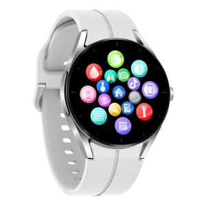 KS05 1.32 inch IP67 Waterproof Color Screen Smart Watch, Support Blood Oxygen / Blood Glucose / Blood Lipid Monitoring (Silver White)