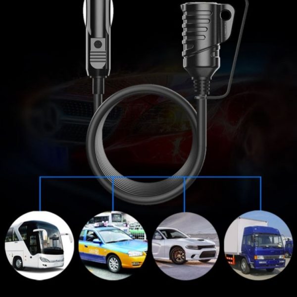 TR-29 Car Cigarette Lighter Extension Cord Male Plug to Female Socket with 16AWG Extender Cable - Image 6