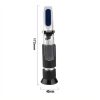 RZ120 Refractometer Beer Brix Wort Sugar Alcohol Specific Gravity Salinity Measurement Handheld Tool Specific Gravity Meter - Image 5