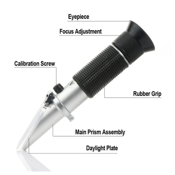 Refractometer Optical Salinity Concentration Handheld High Precision Measuring Tool RZ112 0~28% - Image 3