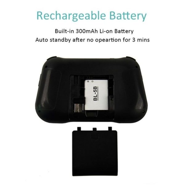 T18 Full Touch Screen 3 Colors Backlit Mute Mini Wireless Keyboard - Image 3