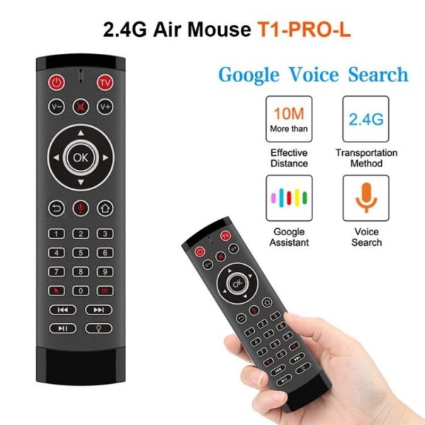T1-PRO-L With IR Learning and Backlight Smart Wireless Air Mouse Remote Control - Image 2
