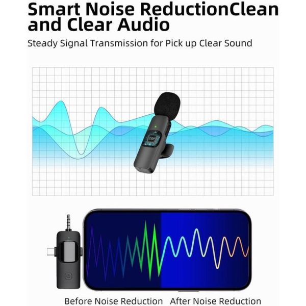 2 in 1 Wireless Lavalier Microphones for iPhone / Android - Image 10