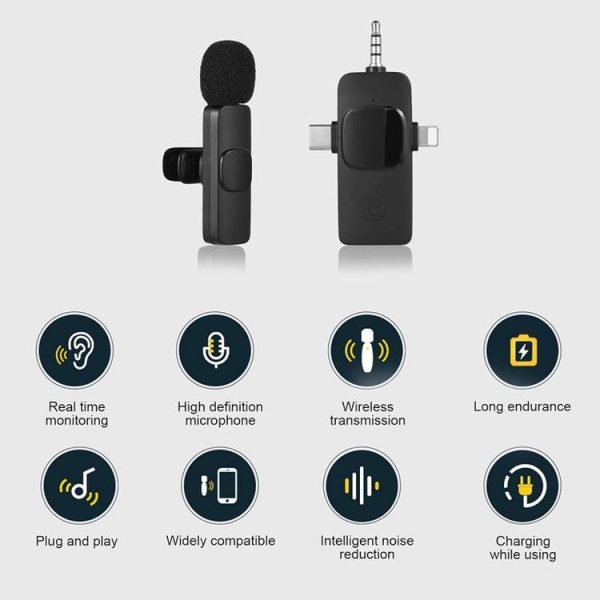 2 in 1 Wireless Lavalier Microphones for iPhone / Android - Image 12