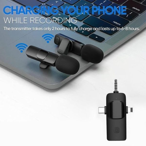 2 in 1 Wireless Lavalier Microphones for iPhone / Android - Image 5