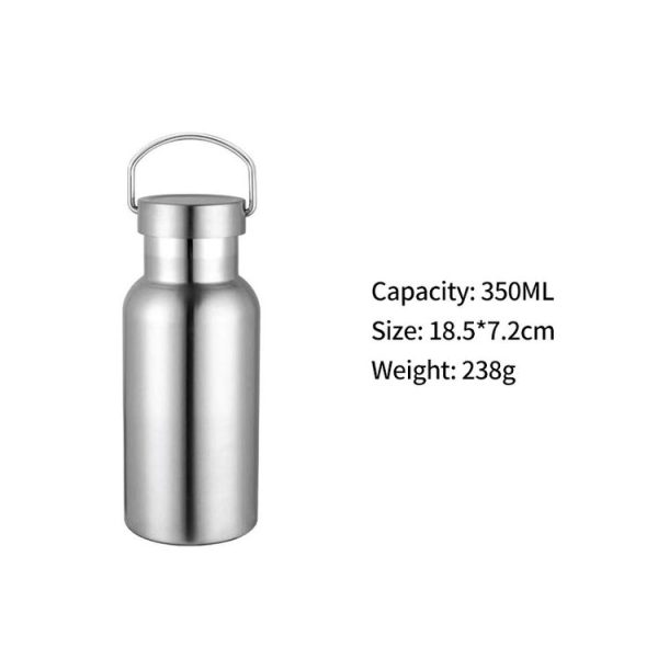JUNSUNMAY 304 Stainless Steel Vacuum Bottle Wide Mouth Insulated Water Bottle, Capacity: 350ml - Image 2