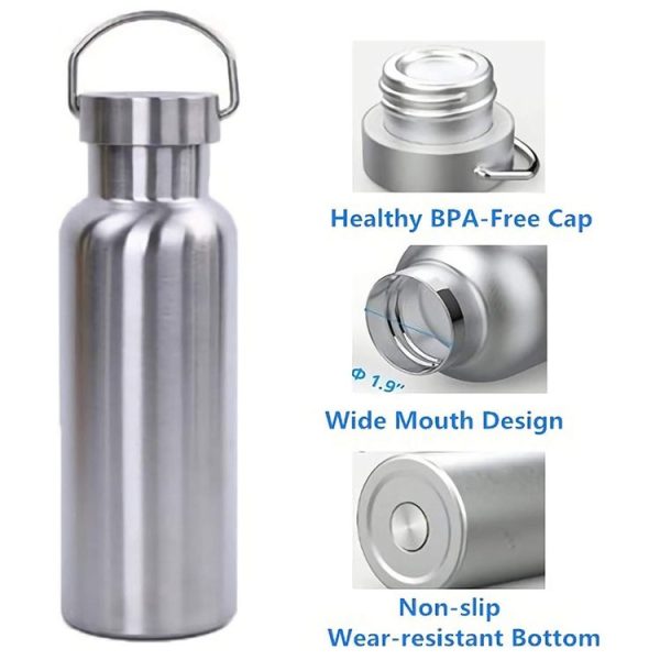 JUNSUNMAY 304 Stainless Steel Vacuum Bottle Wide Mouth Insulated Water Bottle, Capacity: 350ml - Image 5