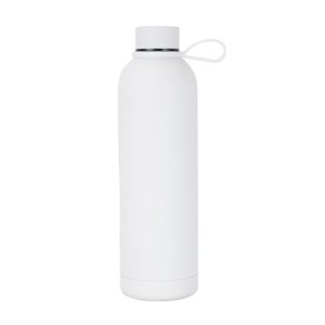 JUNSUNMAY Candy Colored Coating 304 Stainless Steel Water Vacuum Bottle, Capacity: 350ml (White)