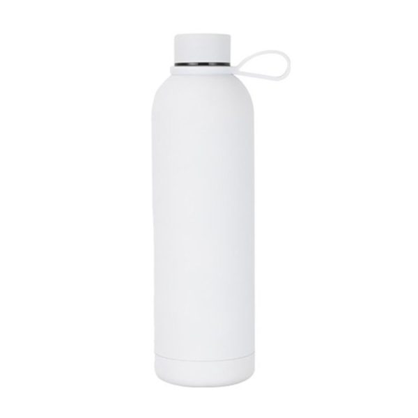 JUNSUNMAY Candy Colored Coating 304 Stainless Steel Water Vacuum Bottle, Capacity: 350ml (White)