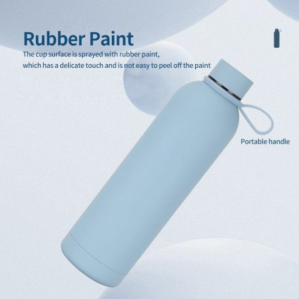 JUNSUNMAY Candy Colored Coating 304 Stainless Steel Water Vacuum Bottle, Capacity: 350ml (White) - Image 5
