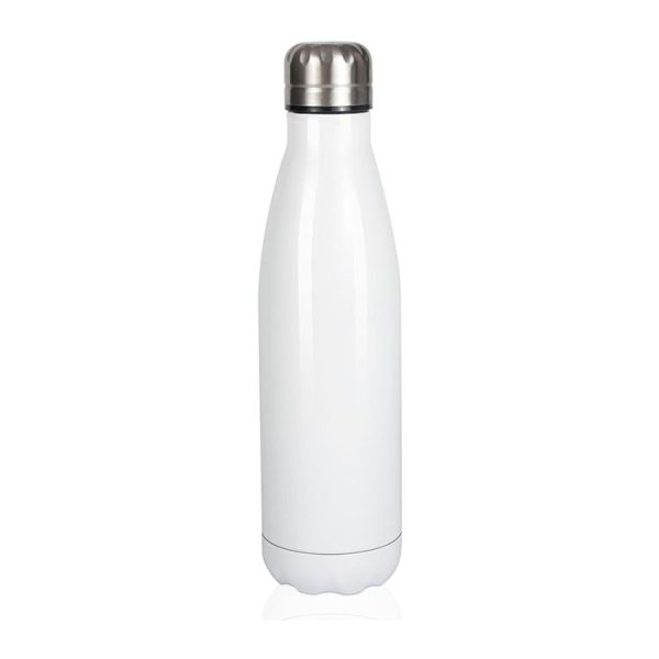 JUNSUNMAY 304 Stainless Steel Double-layer Vacuum Insulated Water Bottle, Capacity: 350ml (White)