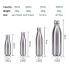 JUNSUNMAY 304 Stainless Steel Double-layer Vacuum Insulated Water Bottle, Capacity: 350ml (White) - Image 2