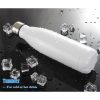 JUNSUNMAY 304 Stainless Steel Double-layer Vacuum Insulated Water Bottle, Capacity: 350ml (White) - Image 6