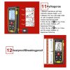 SNDWAY Double Horizontal bubble Rangefinder Laser Distance Meter Range Hand Tool Device SW- TG100 - Image 5