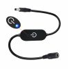 JUNSUNMAY DC 5.5mmx2.1mm LED Touch Inline Dimmer Switch Controller for Single Color, Length 30cm (Black) - Image 2