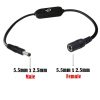 JUNSUNMAY DC 5.5mmx2.5mm LED Touch Inline Dimmer Switch Controller for Single Color, Length 30cm (Black) - Image 3